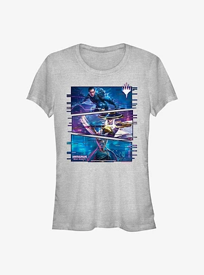 Magic The Gathering Kamigawa: Neon Dynasty Glitchy Panelup Girl's T-Shirt