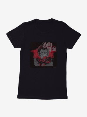 Betty Boop Dark Metal Angel Womens T-Shirt