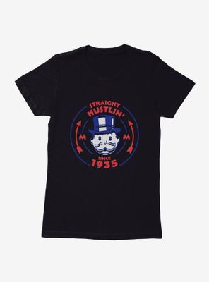 Monopoly Straight Hustlin Logo Womens T-Shirt