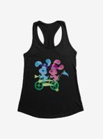 Blue's Clues Blue and Magenta Womens Tank Top
