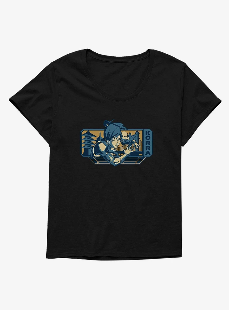 Legend Of Korra Bridge Girls T-Shirt Plus