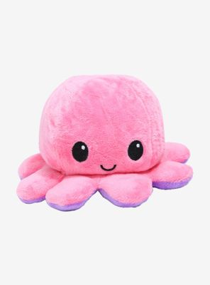 TeeTurtle Happy + Angry Reversible Mood 4 Inch Octopus Plush