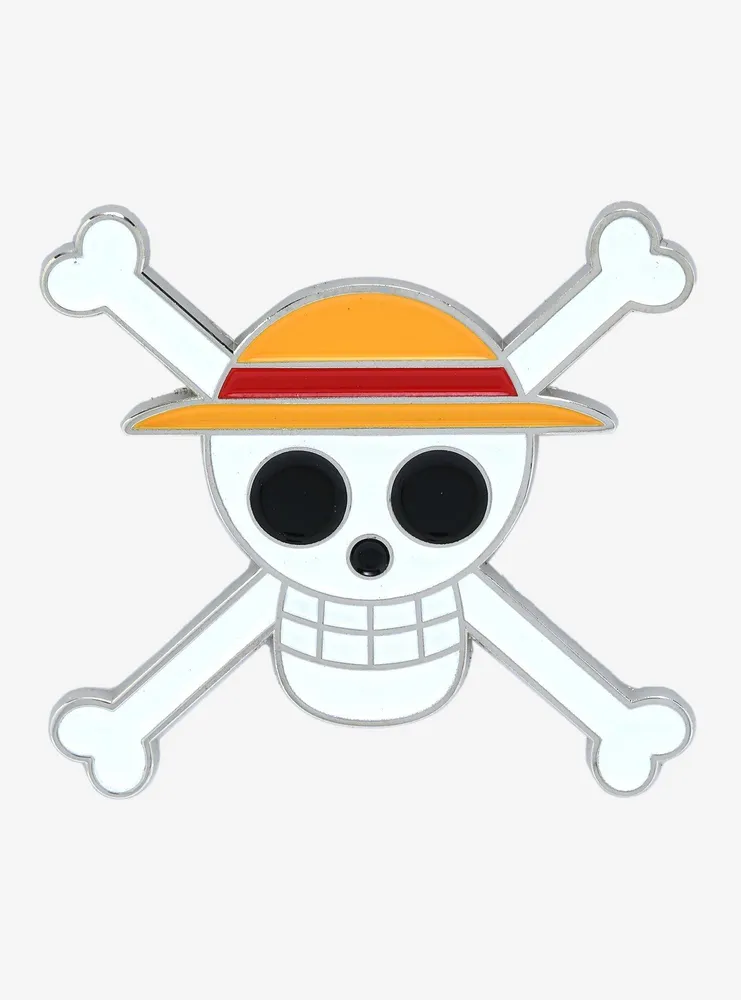 One Piece Jolly Roger Logo Enamel Pin - BoxLunch Exclusive