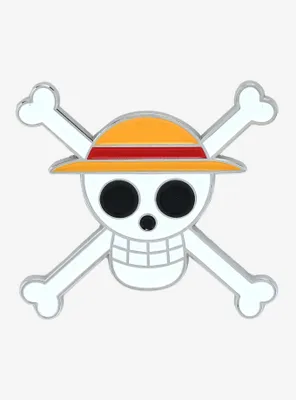 One Piece Jolly Roger Logo Enamel Pin - BoxLunch Exclusive