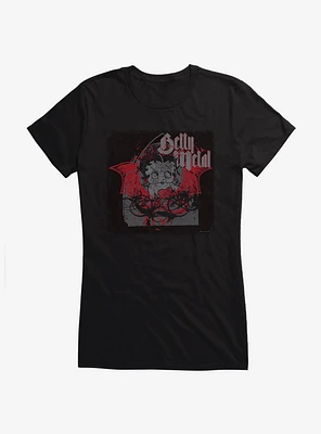 Betty Boop Dark Metal Angel Girls T-Shirt