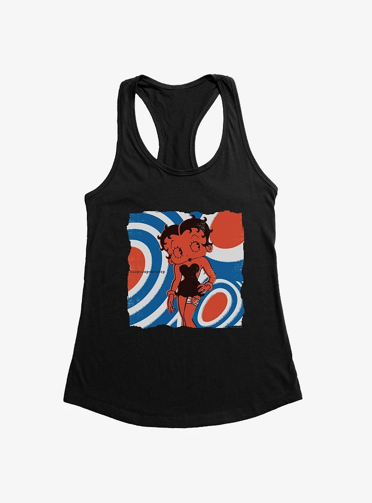 Betty Boop Orange Mod Mood Girls Tank