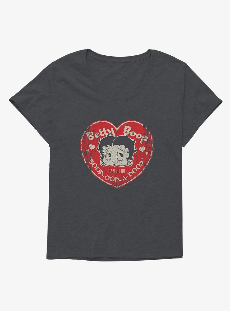 Betty Boop Fan Club Heart Girls T-Shirt Plus