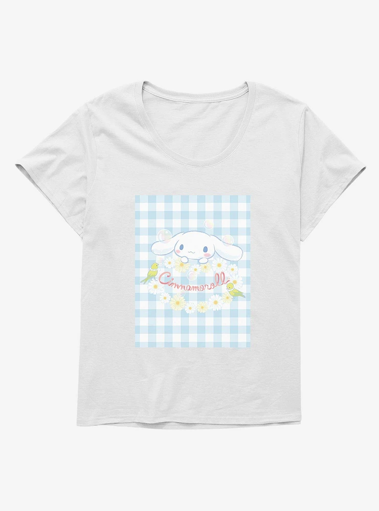 Cinnamoroll Daisies And Picnic Girls T-Shirt Plus