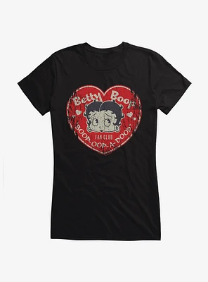 Betty Boop Fan Club Heart Girls T-Shirt