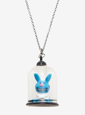 It's Happy Bunny Glass Dome Necklace
