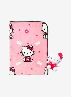 Hello Kitty Plush & Throw Blanket Set