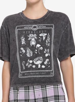 Herbology Mineral Wash Girls Crop T-Shirt