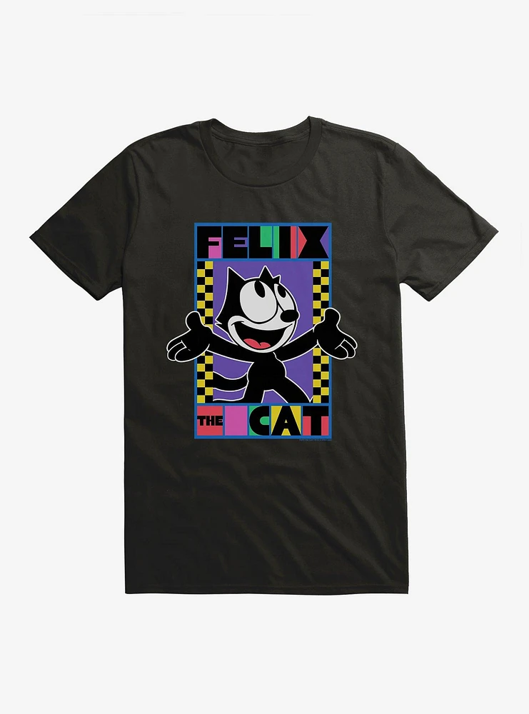Felix The Cat 90s Checkers Graphic T-Shirt