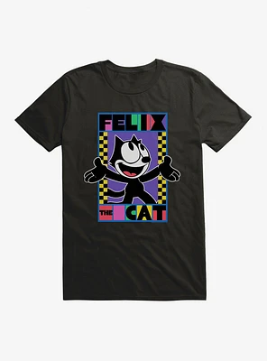 Felix The Cat 90s Checkers Graphic T-Shirt
