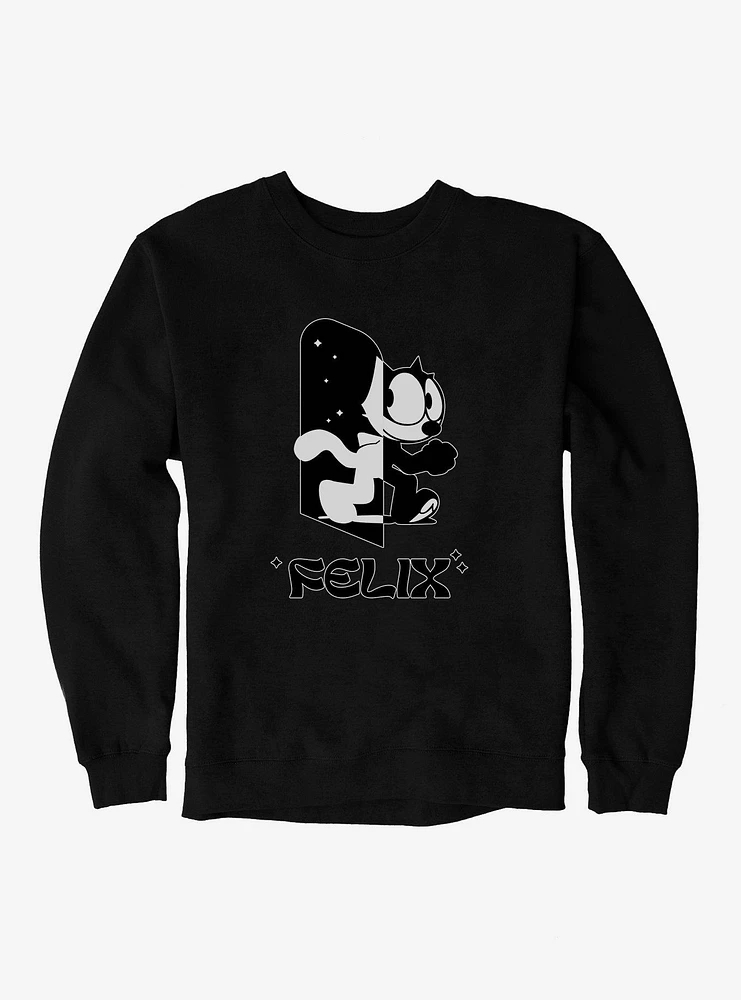 Felix The Cat Black and White Sweatshirt