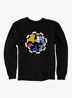 Felix The Cat Circular Checkers Sweatshirt