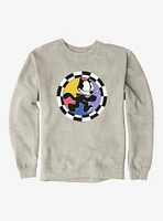 Felix The Cat Circular Checkers Sweatshirt