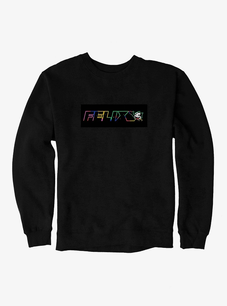 Felix The Cat Neon Space Sweatshirt