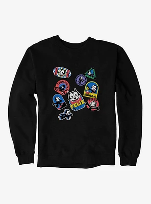 Felix The Cat Sticker Collection Sweatshirt