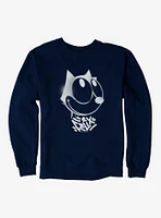 Felix The Cat Graffiti Art Smiling Sweatshirt