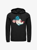 Disney Mickey Mouse American Flag Fill Hoodie