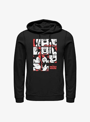 Disney Mickey Mouse Expression Grid Hoodie