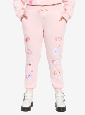 BT21 Cherry Blossom Girls Sweatpants Plus