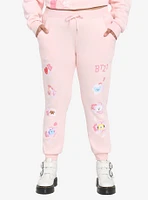 BT21 Cherry Blossom Girls Sweatpants Plus