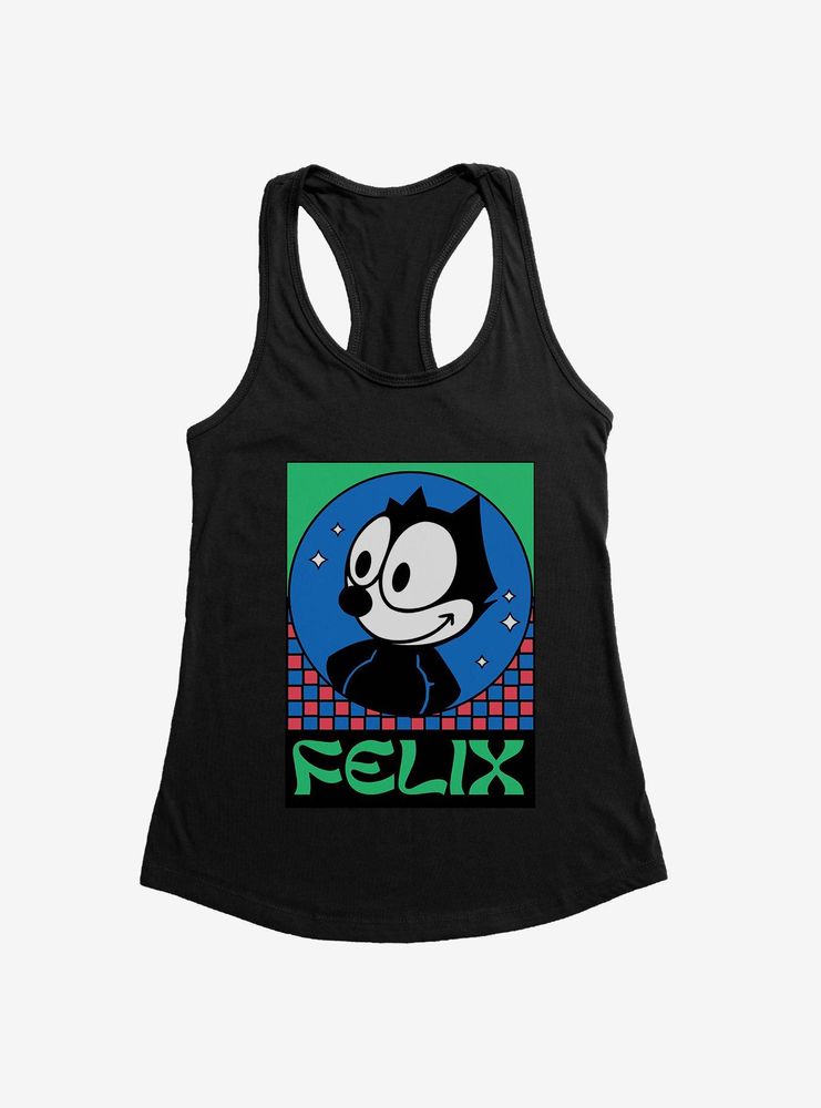 Felix The Cat Diamond Stars Womens Tank Top