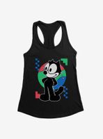 Felix The Cat Diamond Stars Portrait Womens Tank Top