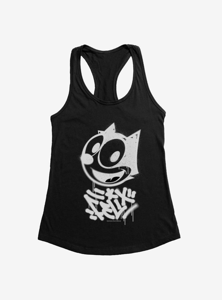 Felix The Cat Graffiti Art All Smiles Womens Tank Top