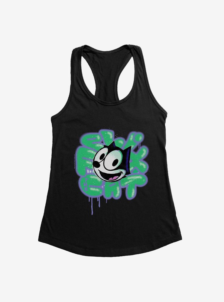 Felix The Cat Graffiti Art Womens Tank Top