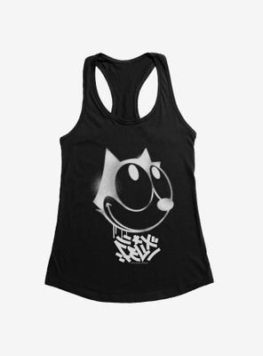 Felix The Cat Graffiti Art Smiling Womens Tank Top