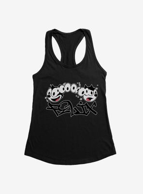 Felix The Cat Split Personality Graffiti Art Womens Tank Top