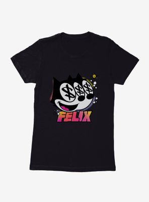 Felix The Cat Dollar Signs Womens T-Shirt