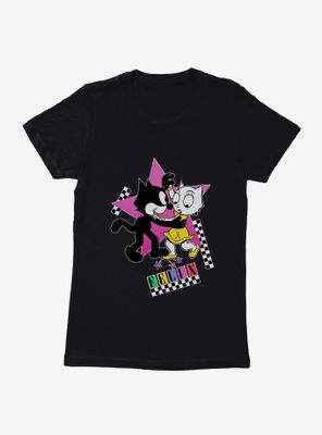 Felix The Cat Kitty And Dancing Womens T-Shirt