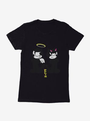 Felix The Cat Good And Evil Womens T-Shirt