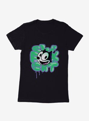 Felix The Cat Graffiti Art Womens T-Shirt