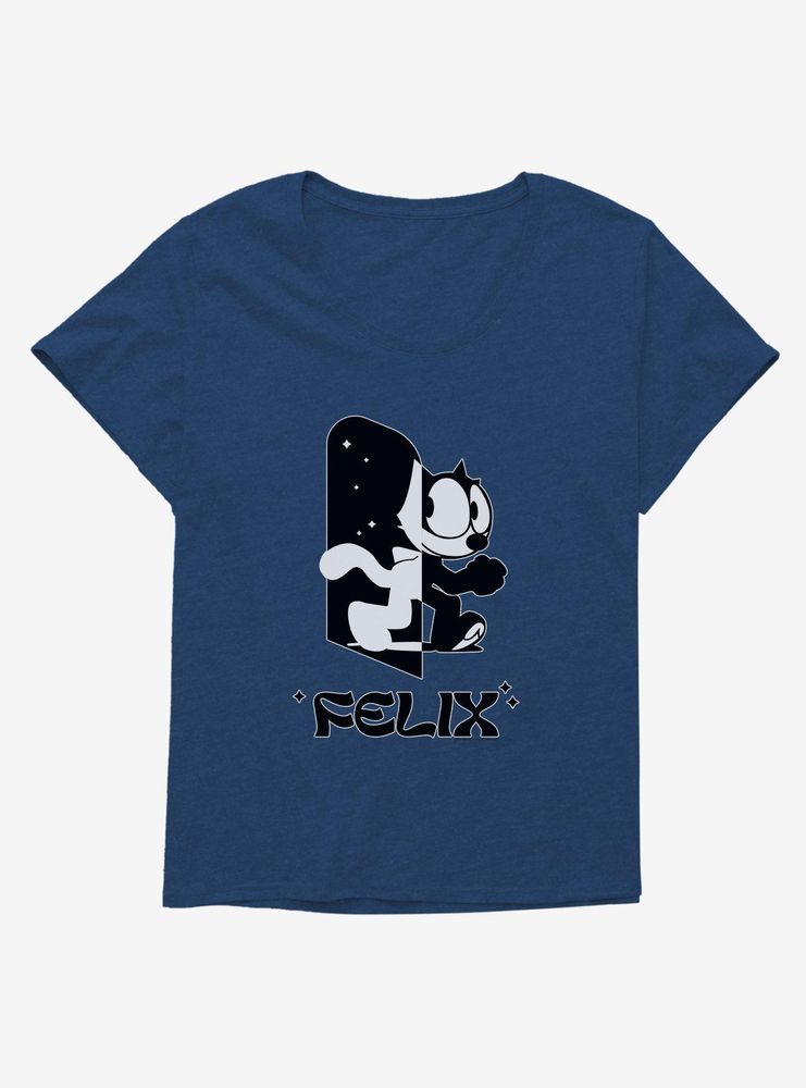 Felix The Cat Black and White Womens T-Shirt Plus