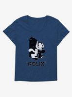 Felix The Cat Black and White Womens T-Shirt Plus