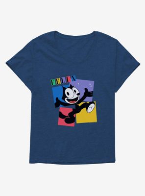 Felix The Cat Box Graphic Womens T-Shirt Plus