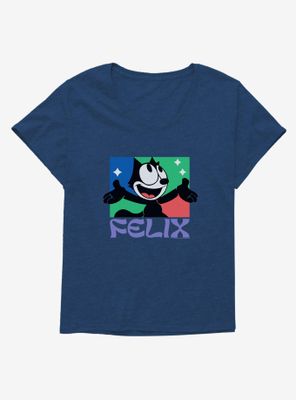 Felix The Cat Bright Smile Womens T-Shirt Plus