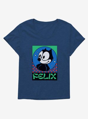 Felix The Cat Diamond Stars Womens T-Shirt Plus
