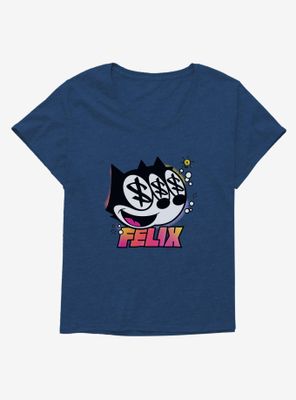 Felix The Cat Dollar Signs Womens T-Shirt Plus