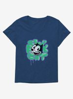 Felix The Cat Graffiti Art Womens T-Shirt Plus