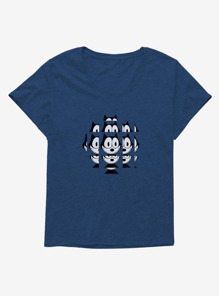 Felix The Cat Kaleidoscopic Womens T-Shirt Plus