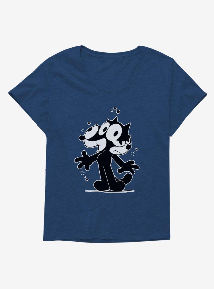 Felix The Cat Split Personality Womens T-Shirt Plus