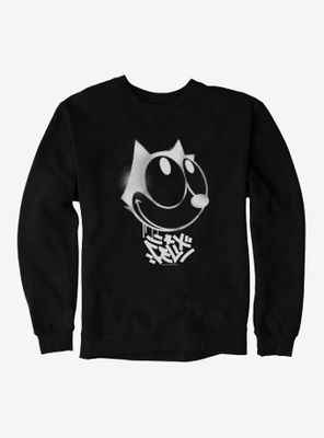 Felix The Cat Graffiti Art Smiling Sweatshirt