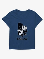 Felix The Cat Black and White Girls T-Shirt Plus