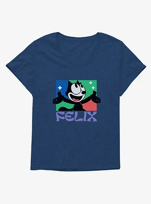 Felix The Cat Bright Smile Girls T-Shirt Plus